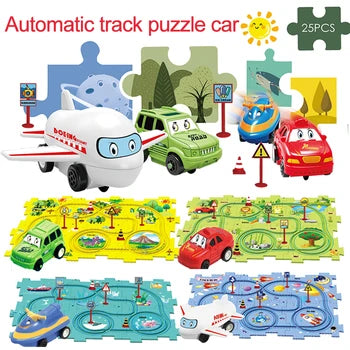 Puzzle Racer Kids Car Track Set