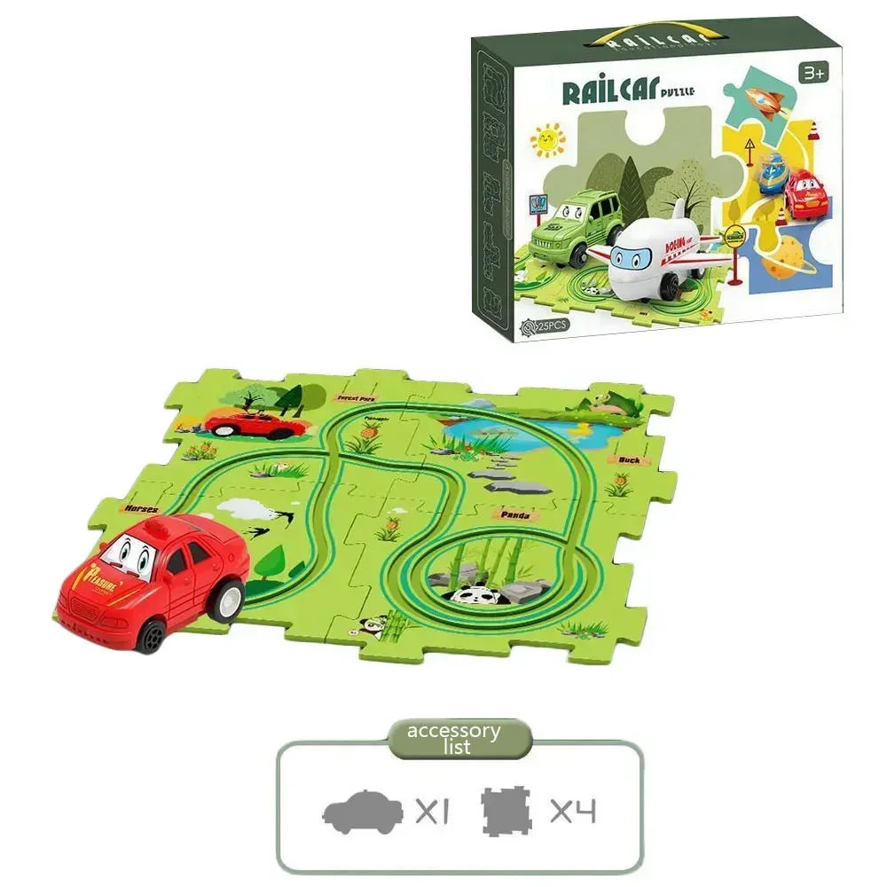 Puzzle Racer Kids Car Track Set