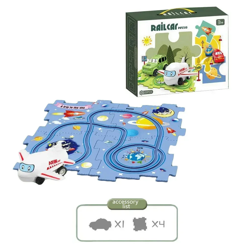 Puzzle Racer Kids Car Track Set