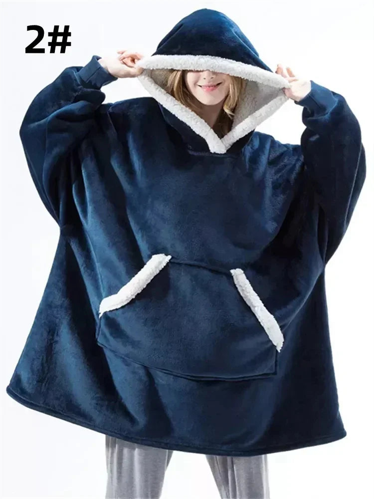 Blanket Hoodie -Unisex-One Size Fits All